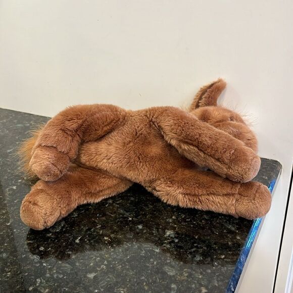 Aurora Plush Pony Brown Sitting Stuffed Animal White Star On Forehead Toy 13” - Picture 8 of 10